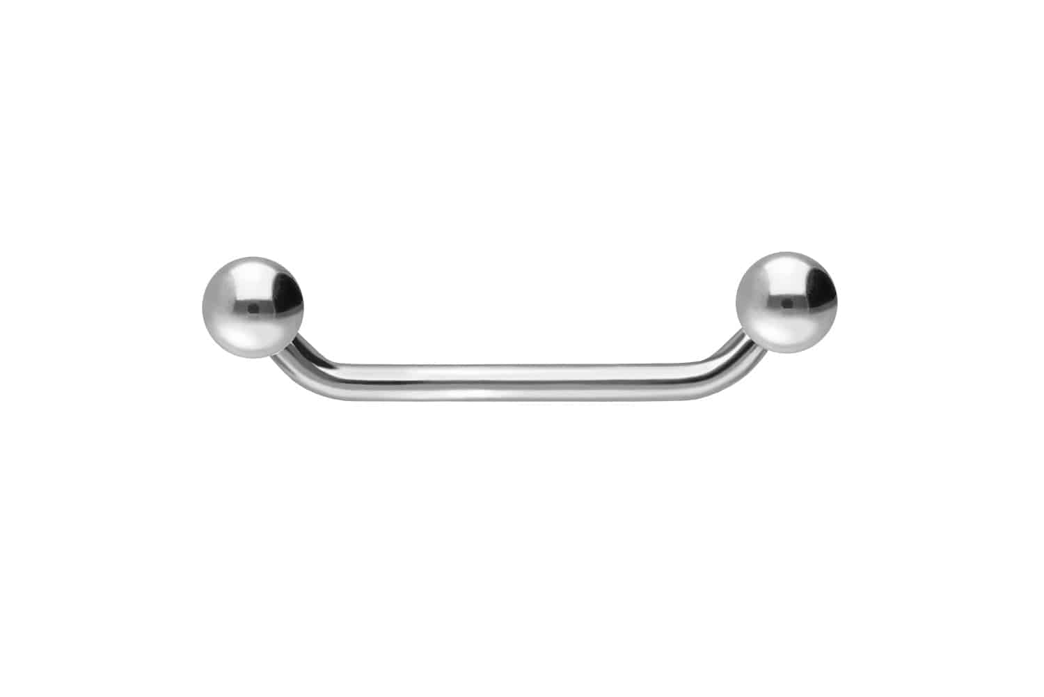 Titan Surface Barbell Piercing (45 Grad) mit Kugeln